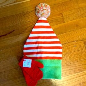 Girls Cute Hat & Mittens